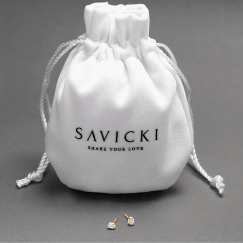 Kolczyki Pure: złote, diamenty